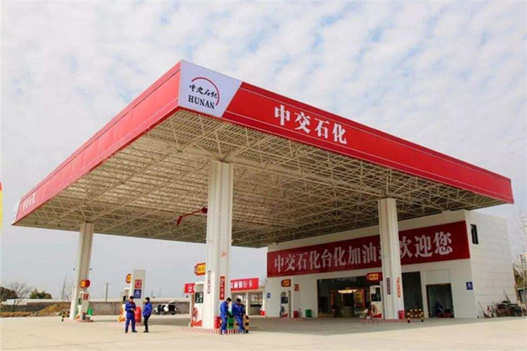 吴江加油站钢结构网架案例6